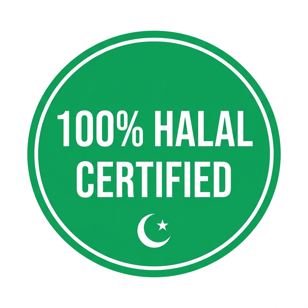 100% Halal Certified